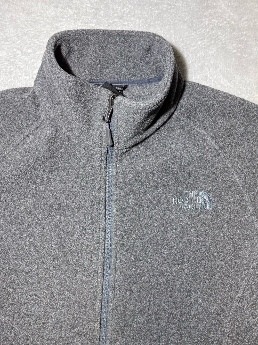 The North Face Men's Glacier Full-Zip Fleece Jacket Grey small C704 F14 - Picture 3 of 10